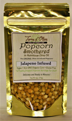 Jalapeno Infused Olive oil Popcorn