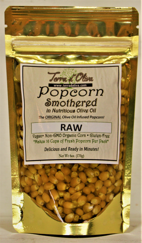 mærke frø jord RAW EVOO Olive oil Infused Popcorn Kernel Pour N Pop – Terra d'Oliva